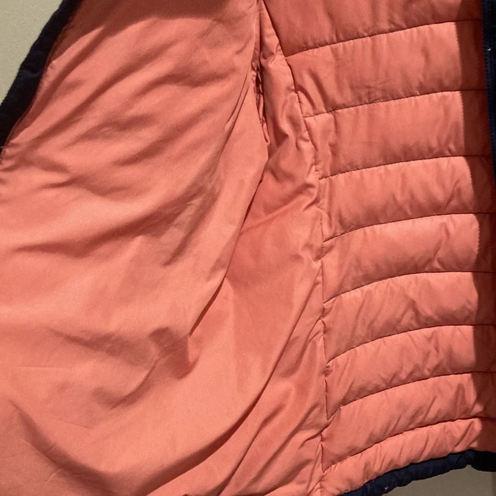 Patagonia Kids Puffer Jacket - Navy with Pink Accents - Picture 9 of 11
